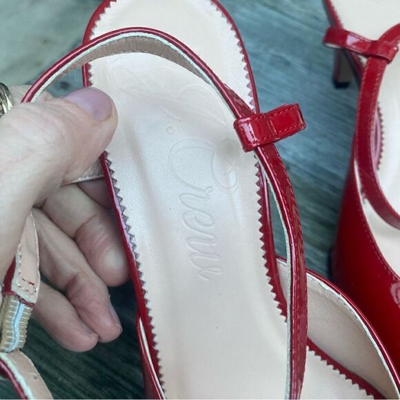 J Crew Pointed-toe heels in Italian patent leather 8.5 in red - Picture 10 of 11